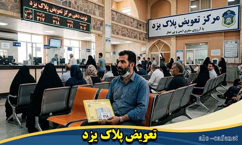 رزرو نوبت تعویض پلاک یزد