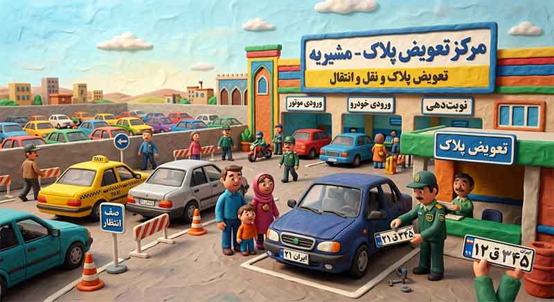 ساعت کار تعویض پلاک مشیریه